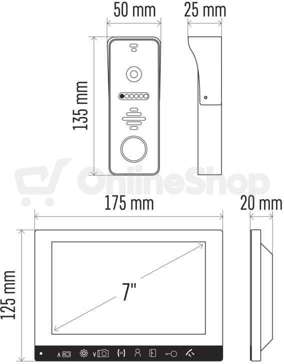 Sada videotelefonu Emos EM-10AHD (H3010)