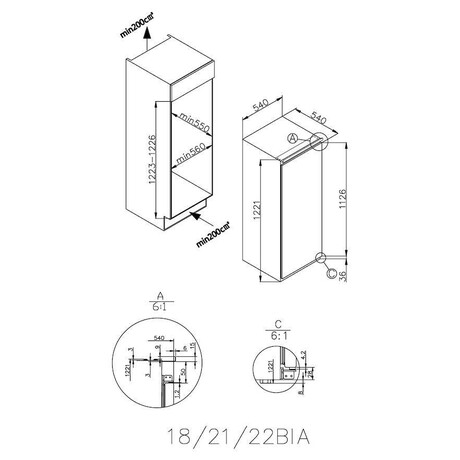 Chladnika Candy CIO 225 EE/N