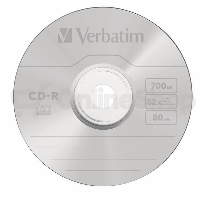 VERBATIM CD-R(50-Pack)Spindle / Crystal / DLP / 52x / 700MB (43343)