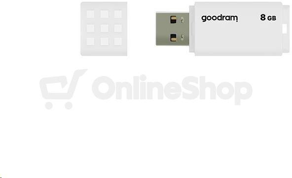 GOODRAM Flash Disk UME2 8GB USB 2.0 bílá (UME2-0080W0R11)