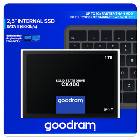 GOODRAM SSD CX400 Gen.2 1TB, SATA III 7mm, 2,5