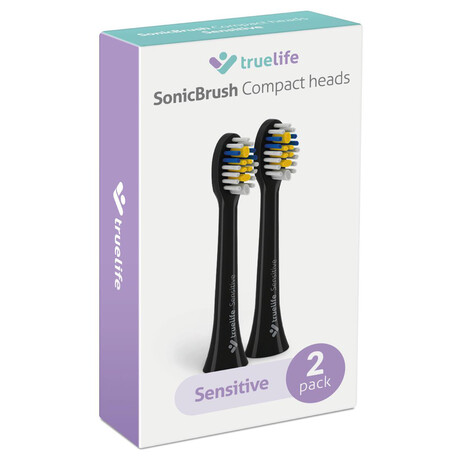 TrueLife SonicBrush Compact heads Sensitive, 2 ks, ern (foto 3)