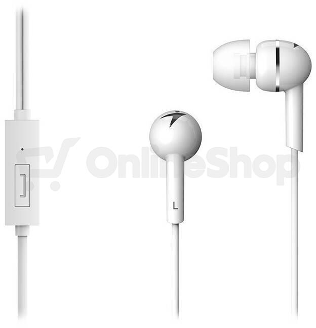 GENIUS headset HS-M300/ bílý/ 4pin 3,5 mm jack (31710006401)