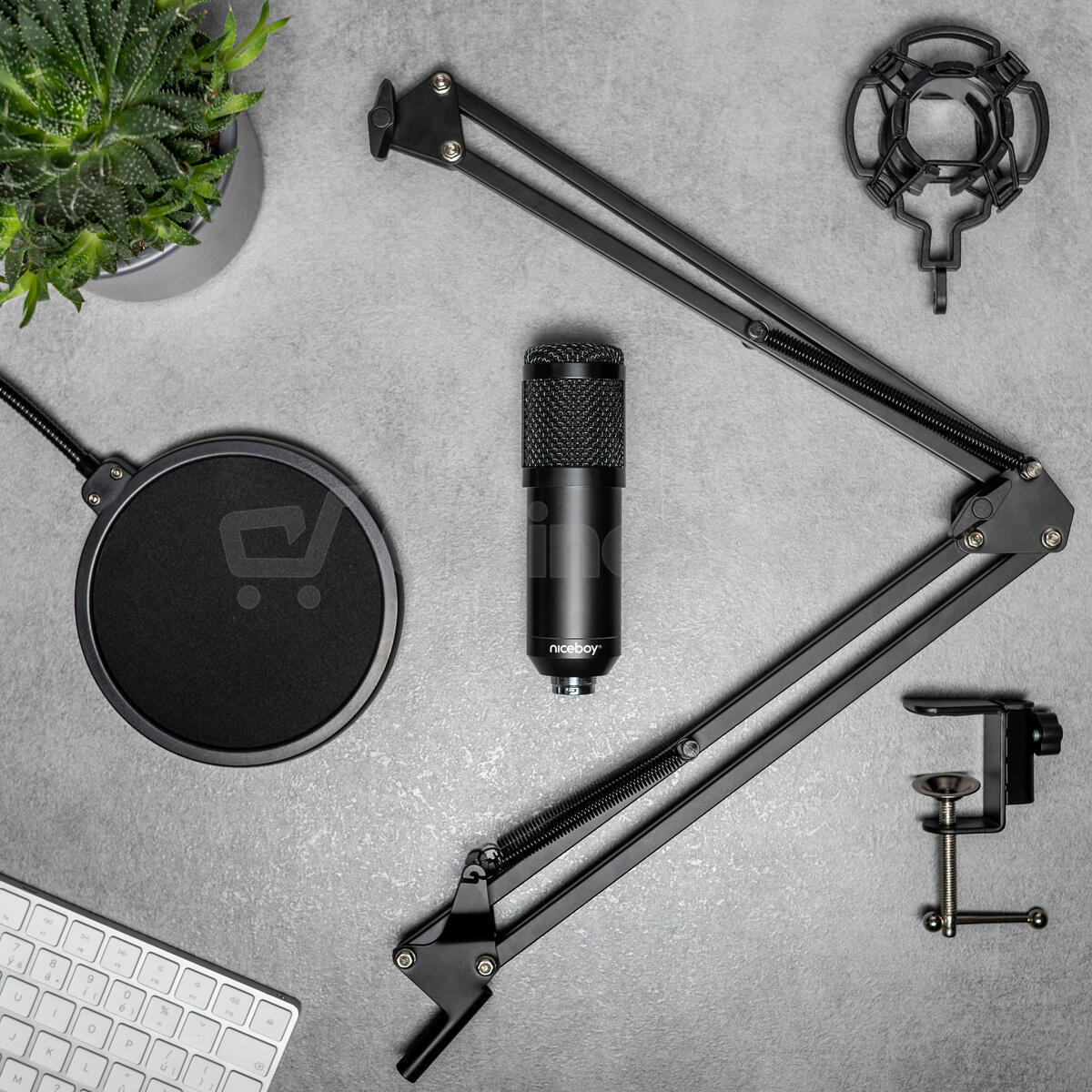 Mikrofon k PC Niceboy VOICE Handle Black