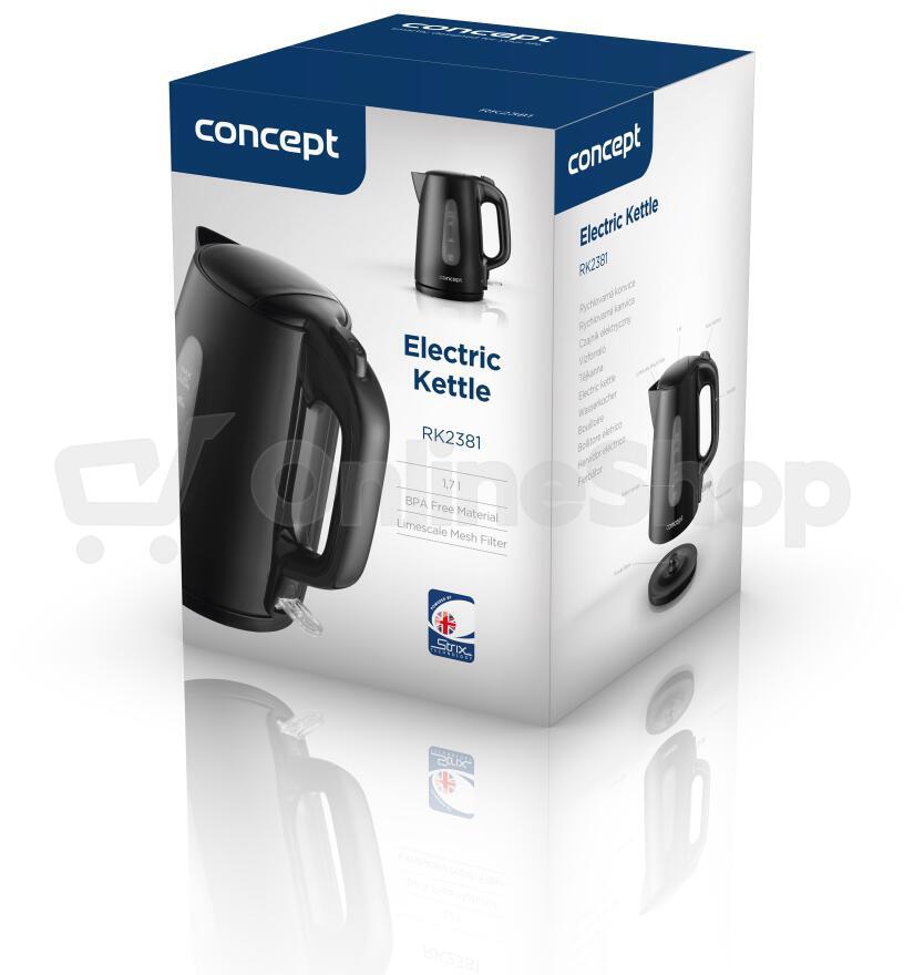 Rychlovarná konvice Concept RK2381 1,7 l, černá