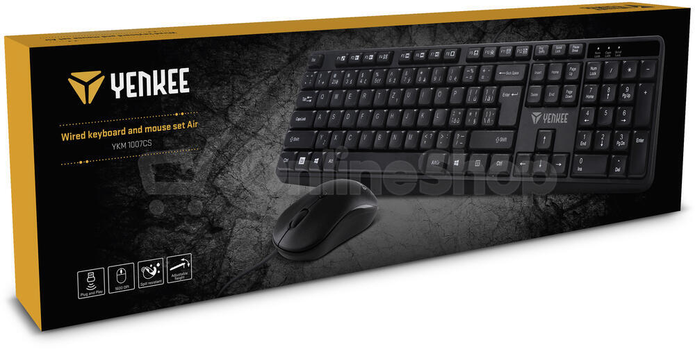 Set klávesnice s myší YENKEE YKM 1007CS