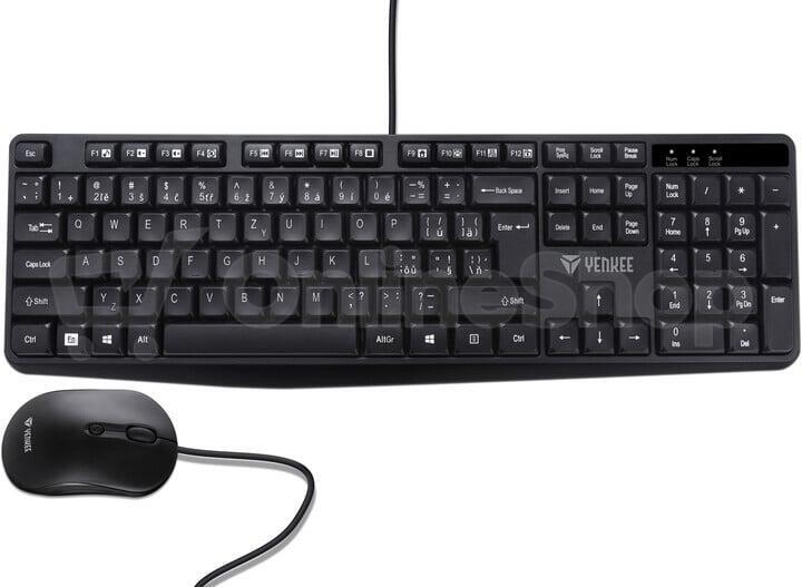 Set klávesnice s myší YENKEE YKM 1007CS