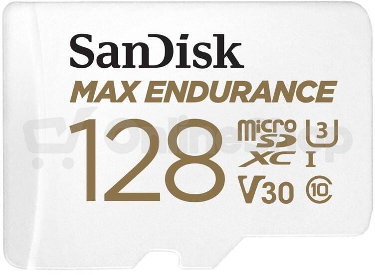 SanDisk MAX ENDURANCE microSDXC Card s adaptérem 128GB