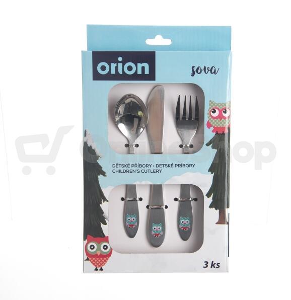 Jídelní dětský příbor SOVA 3 díly Orion