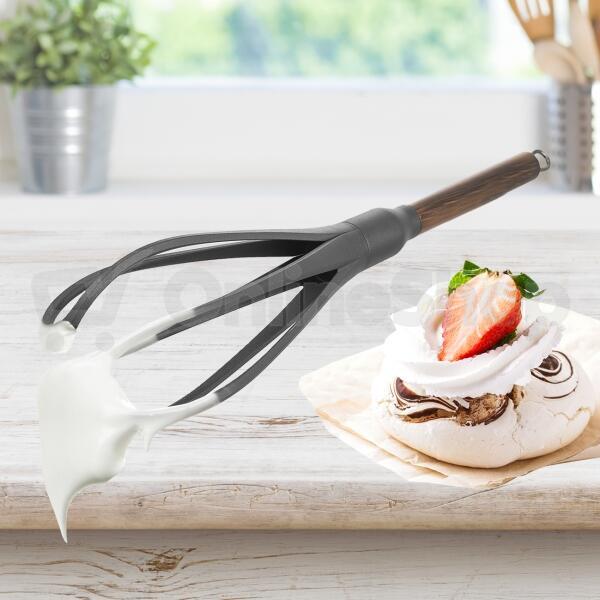 Šlehací metla termoplast WOODEN 32,5 cm Orion