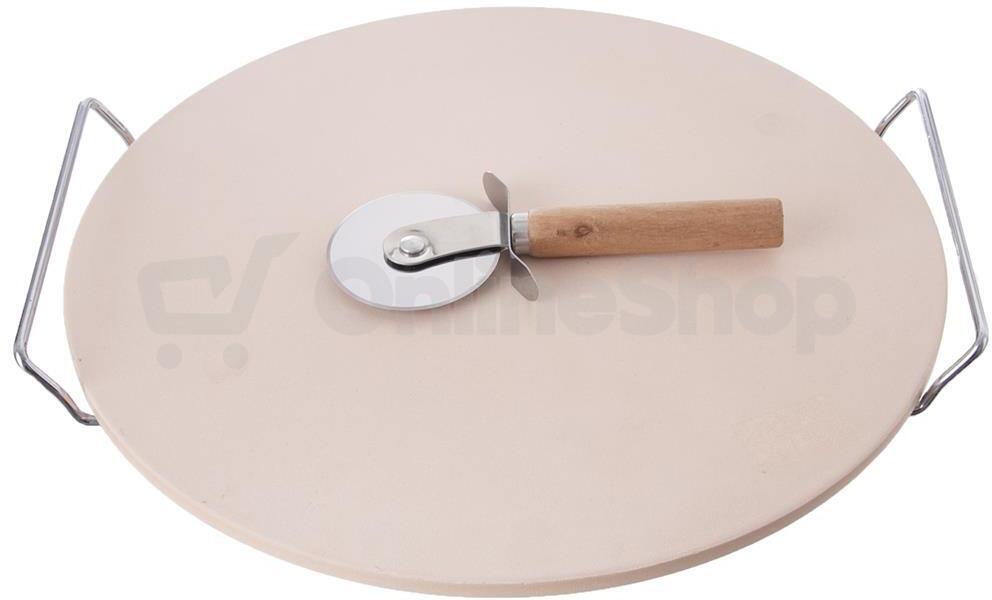 Kámen na pečení s kráječem pr. 33 cm Orion