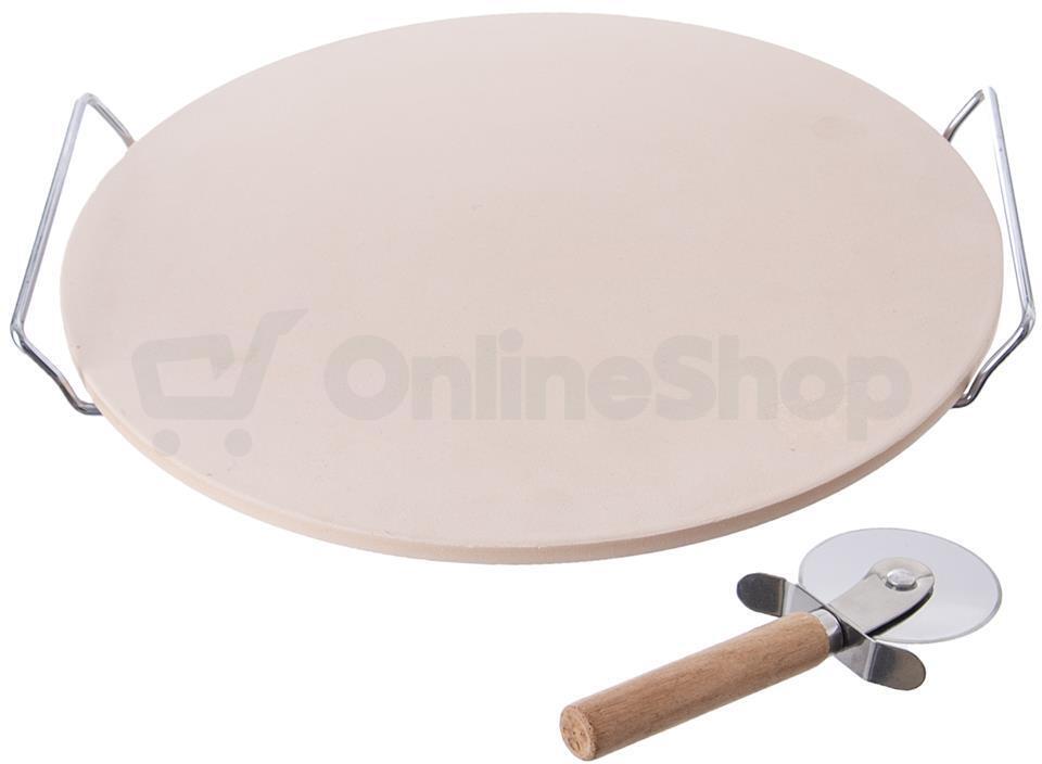 Kámen na pečení s kráječem pr. 33 cm Orion