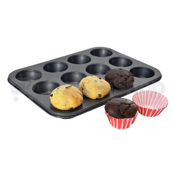 Forma na pečení Orion 12 muffinů s košíčky, 35x27x3cm