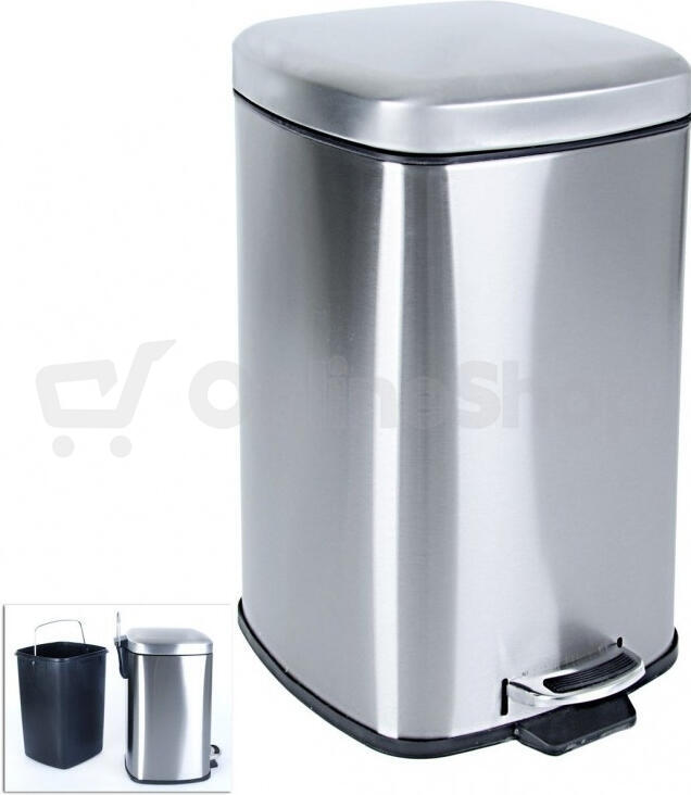 Odpadkový koš Orion 20 l, hranatý