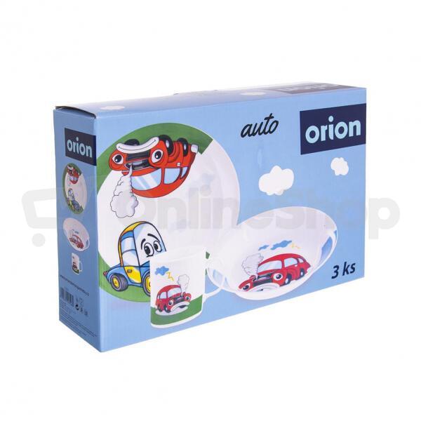 Jídelní dětská sada AUTO 3 díly Orion
