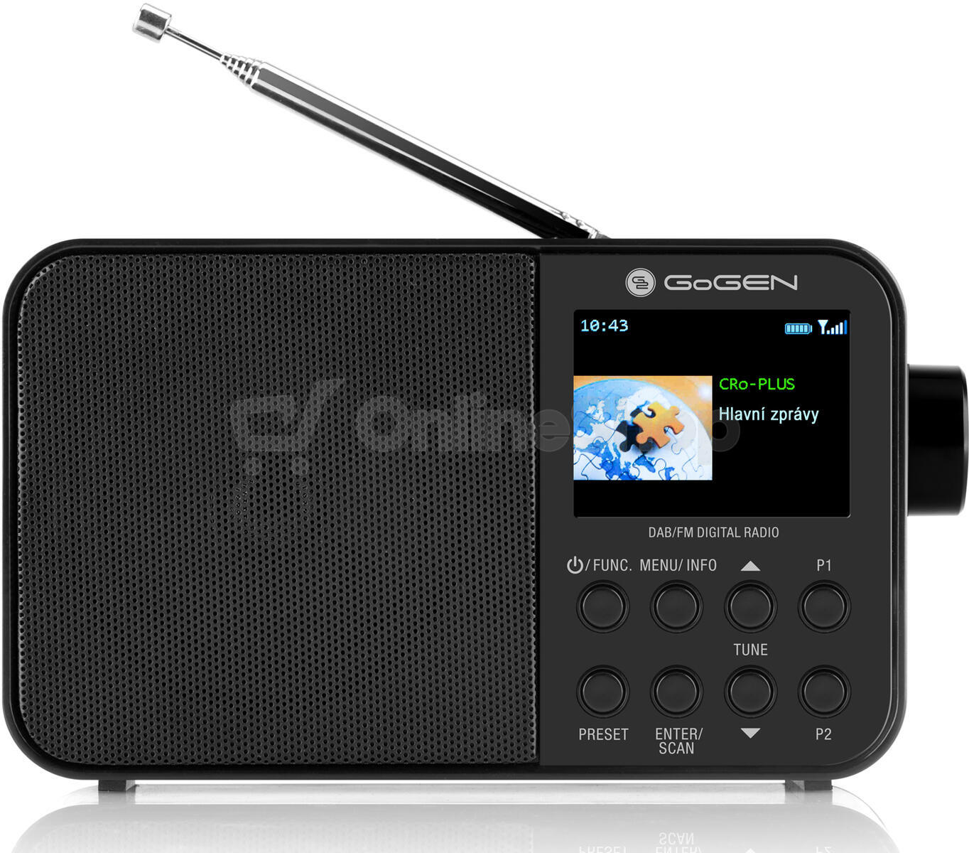 Radiopřijímač DAB+ GoGEN DAB 500 BT C, černý