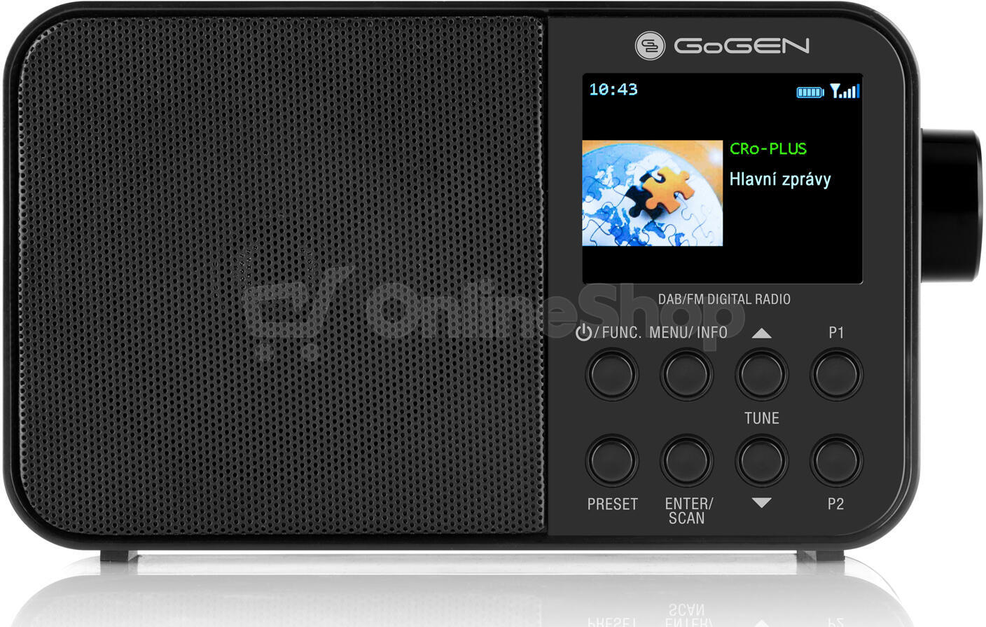 Radiopřijímač DAB+ GoGEN DAB 500 BT C, černý