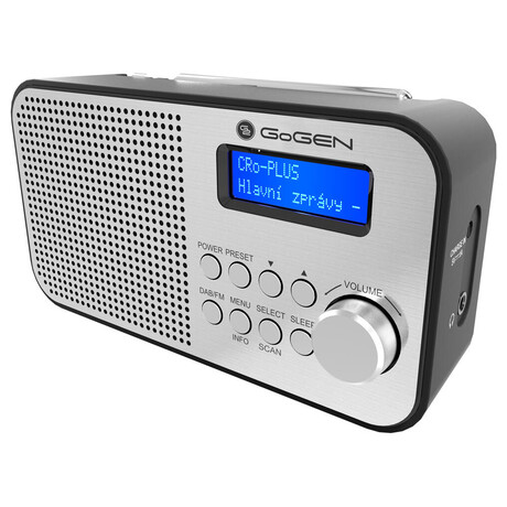 Radiopijma DAB+ GoGEN DAB 300 N, stbrn