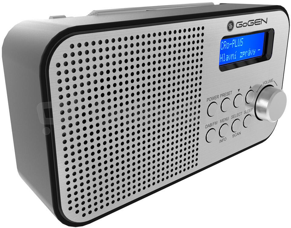 Radiopřijímač DAB+ GoGEN DAB 300 N, stříbrný