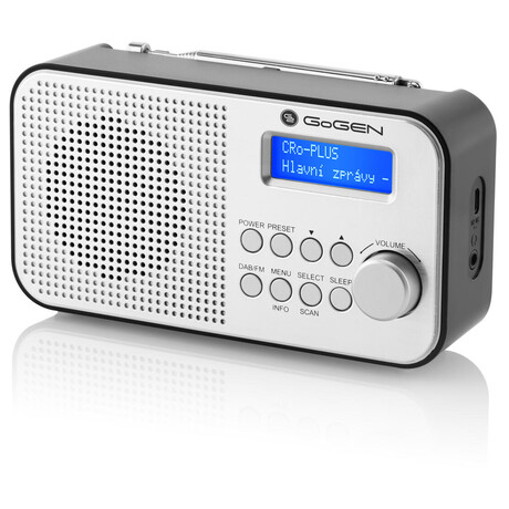 Radiopijma DAB+ GoGEN DAB 300 N, stbrn