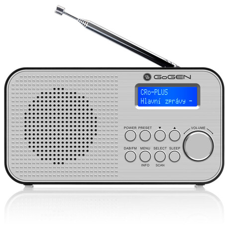 Radiopijma DAB+ GoGEN DAB 300 N, stbrn