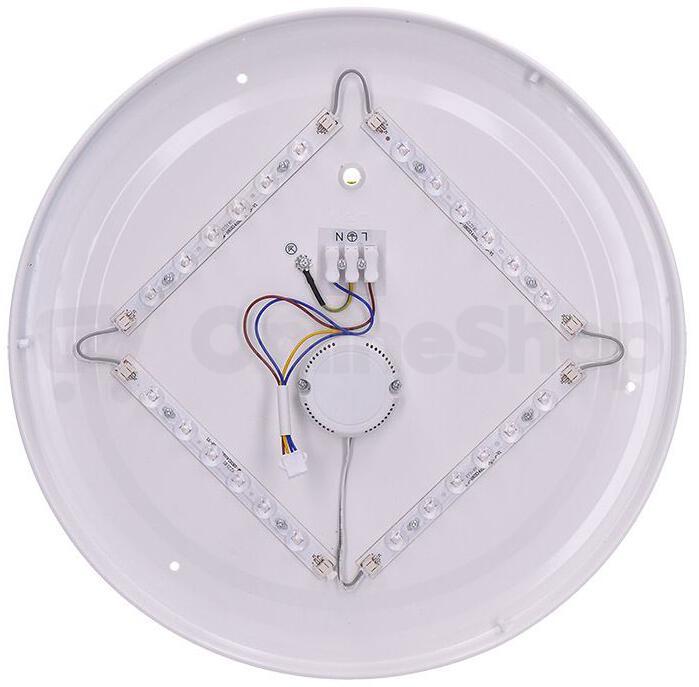Solight LED stropní světlo PLAIN s PIR sensorem, 18W, 1260lm, 3000K, kulaté, 33cm