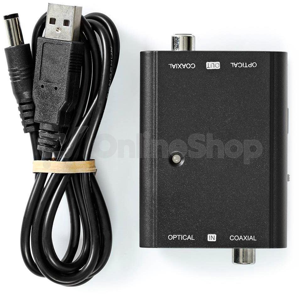 Převodník 2x Toslink/2x Cinch NEDIS ACON2507BK