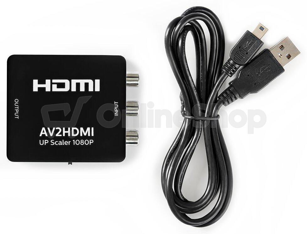 Převodník 3x Cinch/HDMI NEDIS VCON3456AT