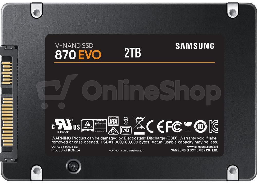 Interní SSD Samsung 870 Evo SATA 2,5" 2 TB