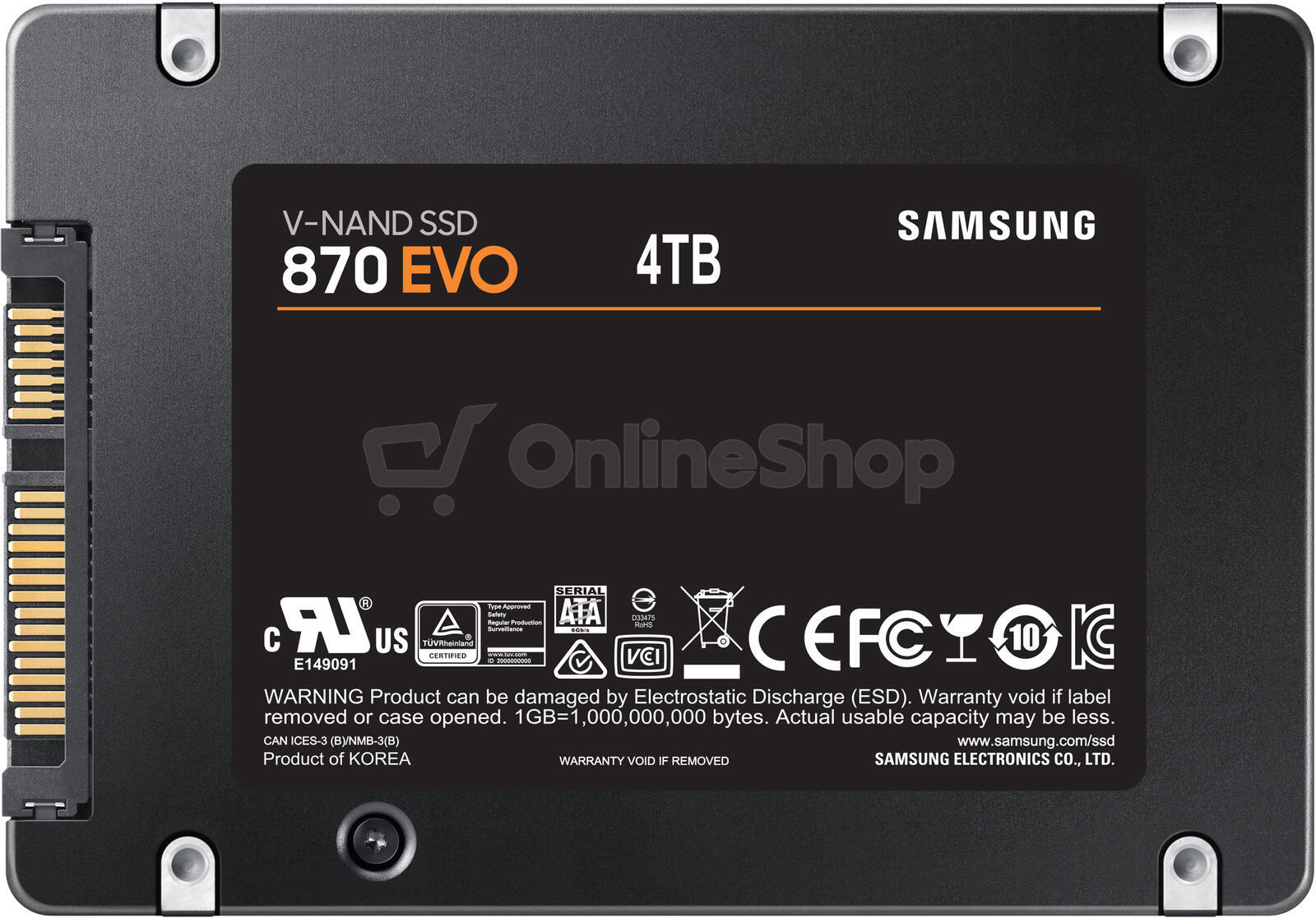 Interní SSD Samsung SSD 870 EVO SATA III-4000GB Bl