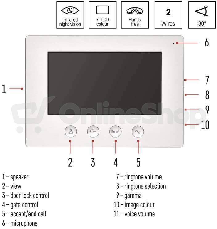 Sada videotelefonu Emos EM-03M 2WIRE (H2050)