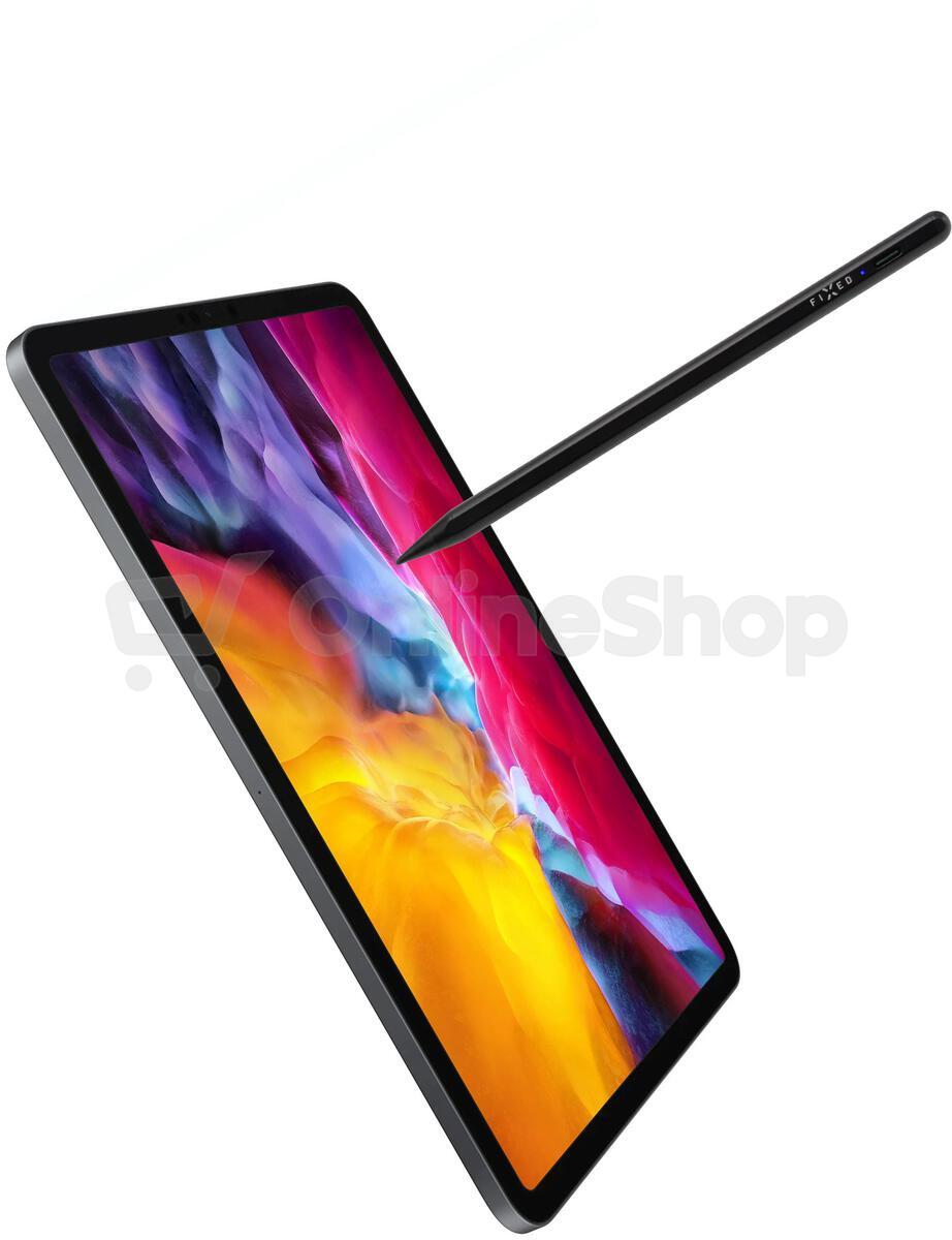 Dotykové pero FIXED Graphite pro iPady s chytrým hrotem a magnety, černé
