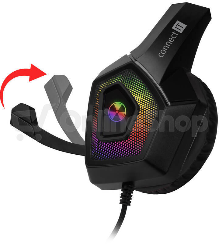 CONNECT IT BATTLE RGB Ed. 3 herní sluchátka s mikrofonem, ČERNÁ (CHP-5600-BK)