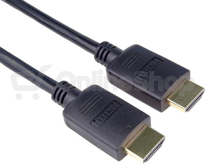 Kabel HDMI 2.0 High Speed + Ethernet, zlacené konektory, 10m