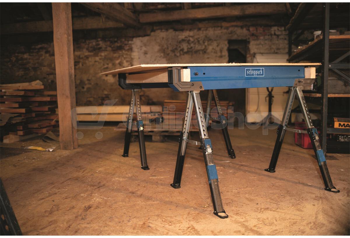 Skládací stavební koza Scheppach MWB 600, 600 kg, 2ks