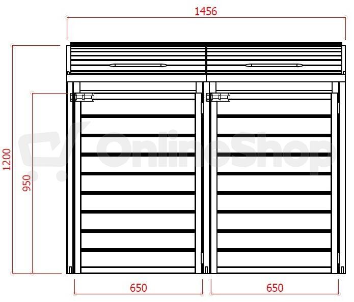 Zahradní úložný box LANITPLAST S752 LG2397