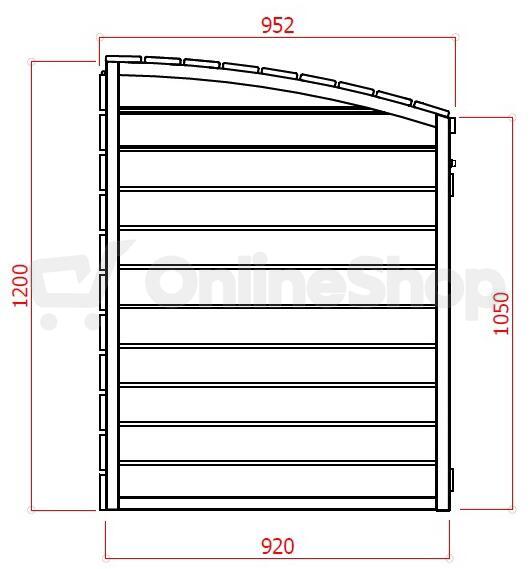 Zahradní úložný box LANITPLAST S752 LG2397
