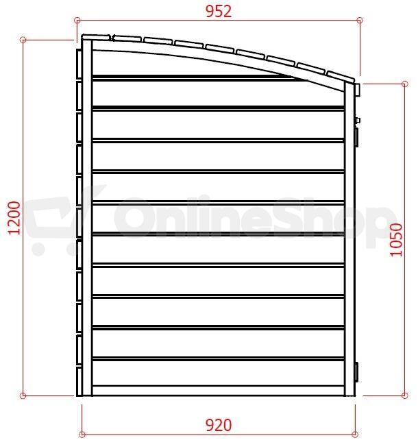 Zahradní úložný box LANITPLAST S751 LG2398
