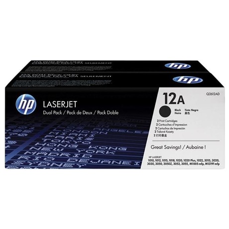 Toner HP 12A, 2x 2 000 stran - ern