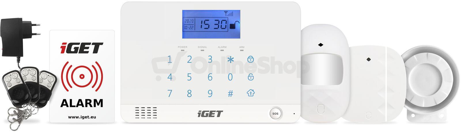 Bezdrátový GSM alarm IGET M3B, aplikace CZ