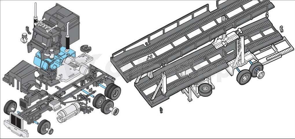 Stavebnice Seva Monti System MS 39 - Autorodeo Trailer