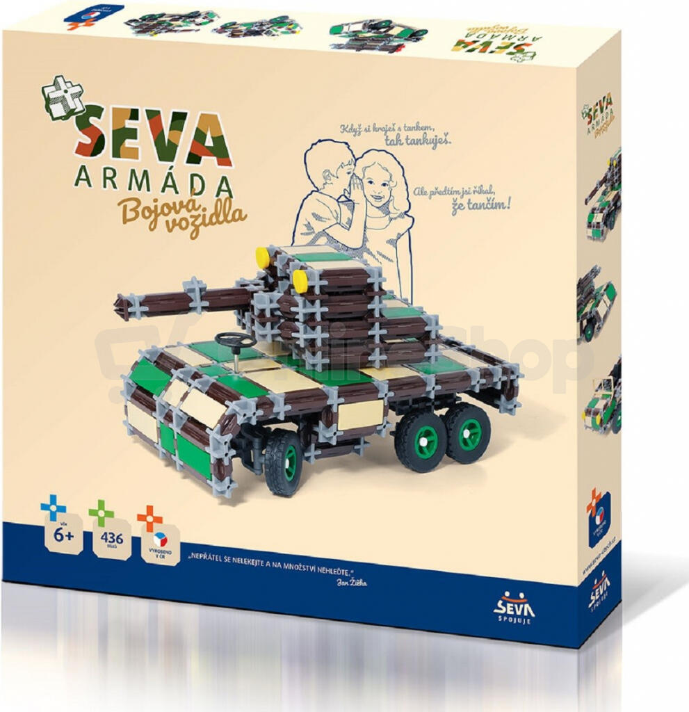 Stavebnice Seva Armáda - Bojová vozidla