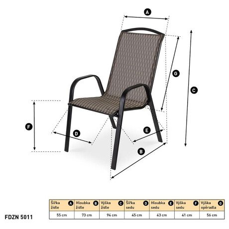 Zahradn nbytek Fieldmann ELLA DARK