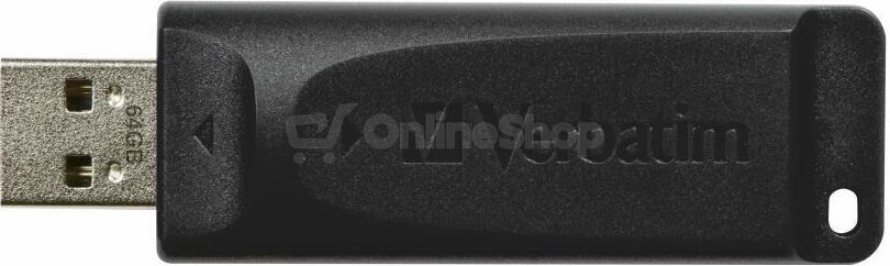 VERBATIM Flash disk Store 'n' Go Slider/ 64GB/ USB 2.0/ černá (98698)