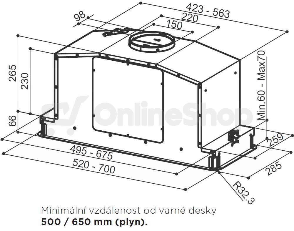 IN-LIGHT EV8 BK MATT KL A52 Faber