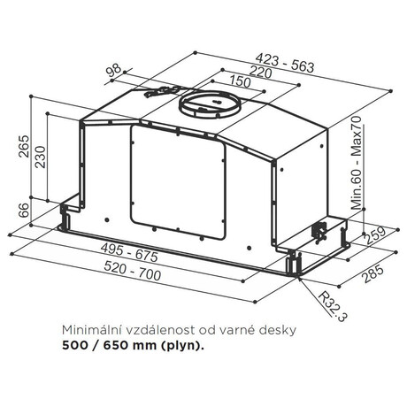 Faber IN-LIGHT EV8 BK MATT KL A70 (foto 2)