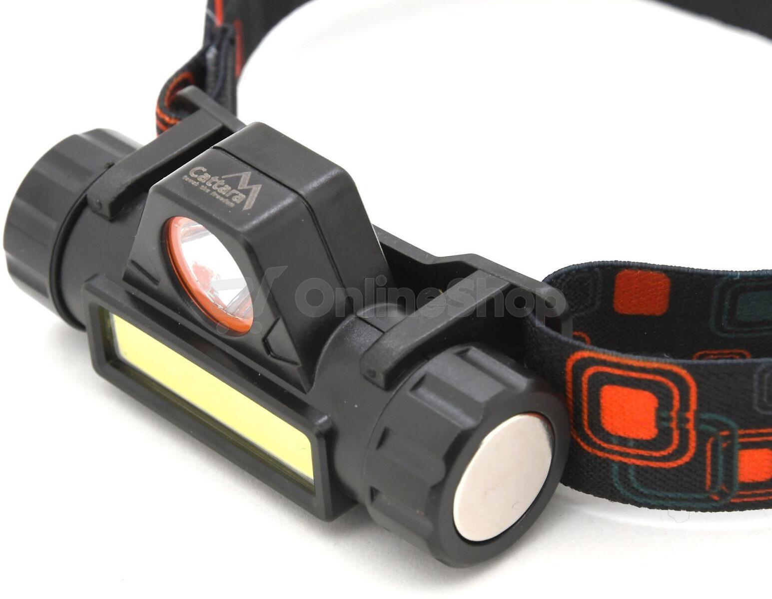 LED čelovka Cattara 120lm nabíjecí