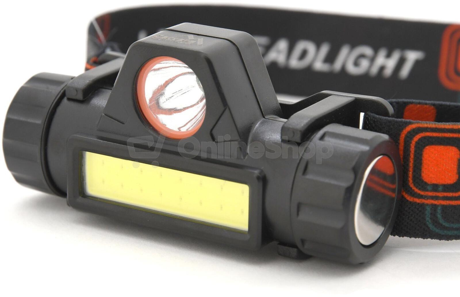 LED čelovka Cattara 120lm nabíjecí