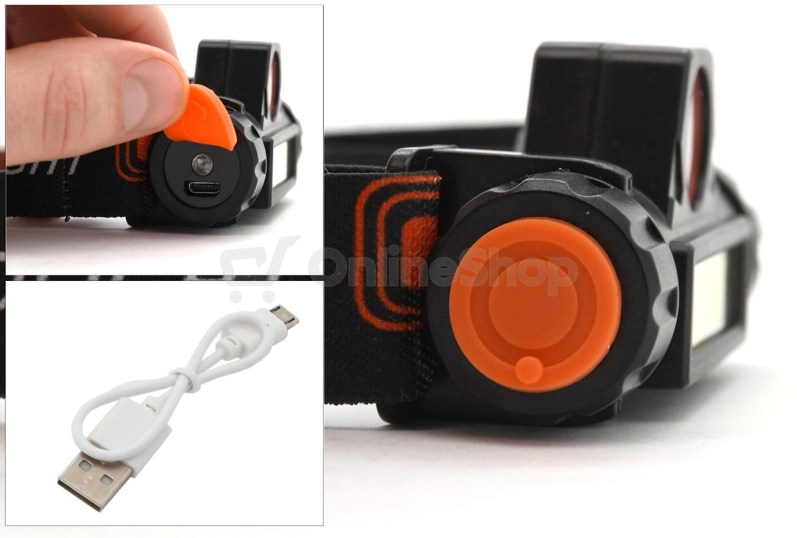 LED čelovka Cattara 120lm nabíjecí