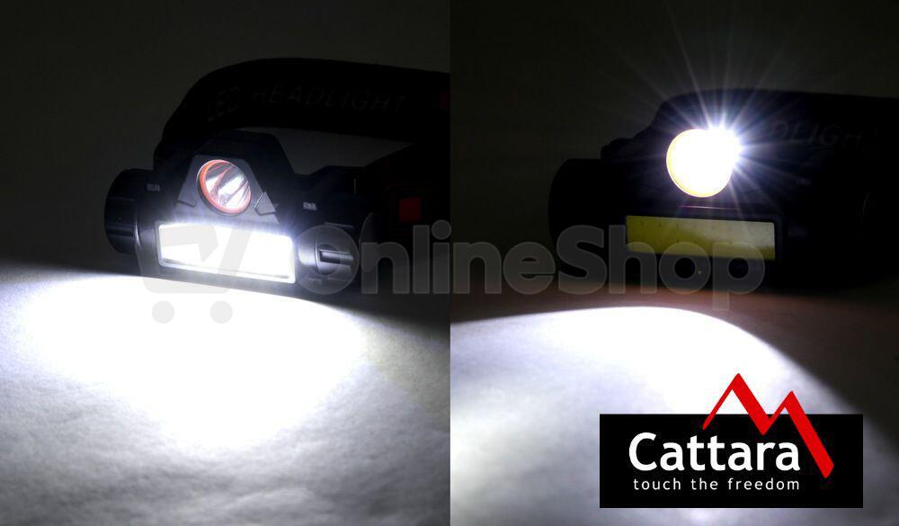 LED čelovka Cattara 120lm nabíjecí